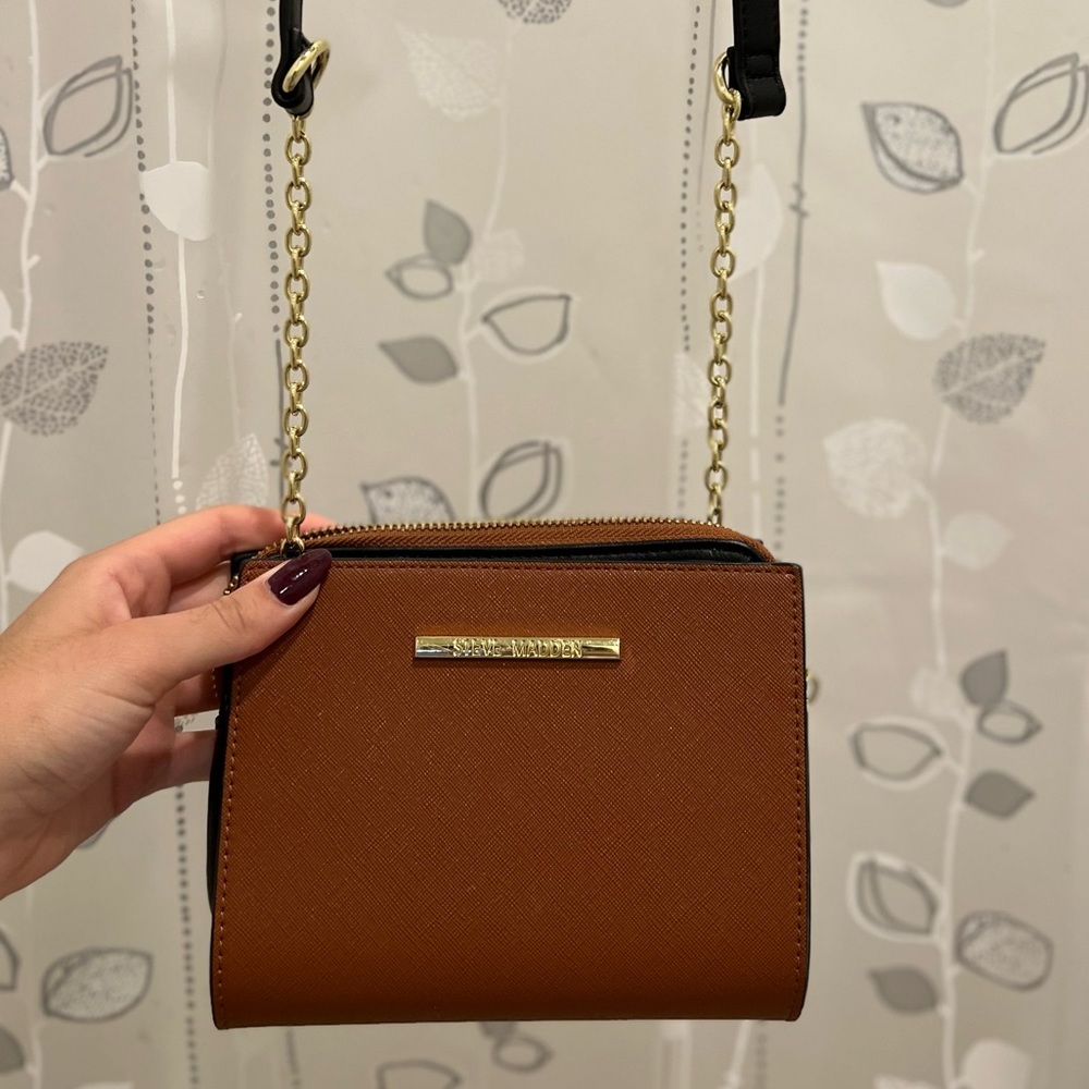 Steve Madden Brown Black Purse
